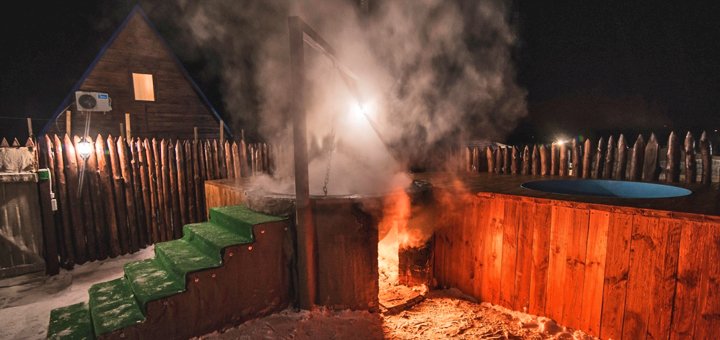 Карпатский чан на базе отдыха «Поляна УДачи». Отдых загородом со скидкой. Базы отдыха под Харьковом со скидкой.