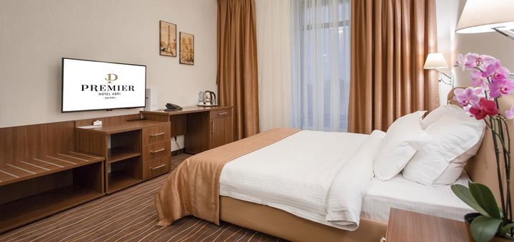 Номер в отеле «Hotel Premier ABRI». Отель «Hotel Premier ABRI» в Днепре. Забронировать номер со скидкой. Отели в центре Днепра.