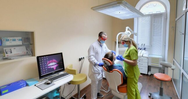 Discounts for dentist services dental clinic kharkov in kharkov