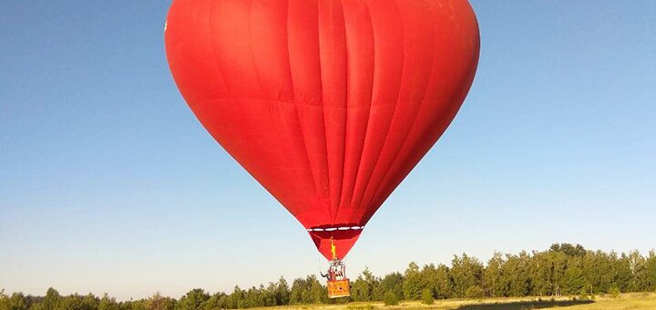 Hot air balloon flight for two in the shape of a heart from the company "Polyot" in Kiev 1