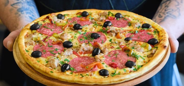 Discounts on the menu «Pizza House» KPI in Kiev. Order with a discount. 12