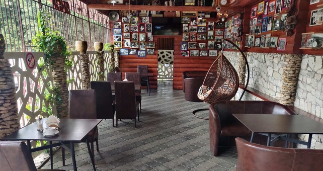 Leo Cafe in Kryvyi Rih. Stock.