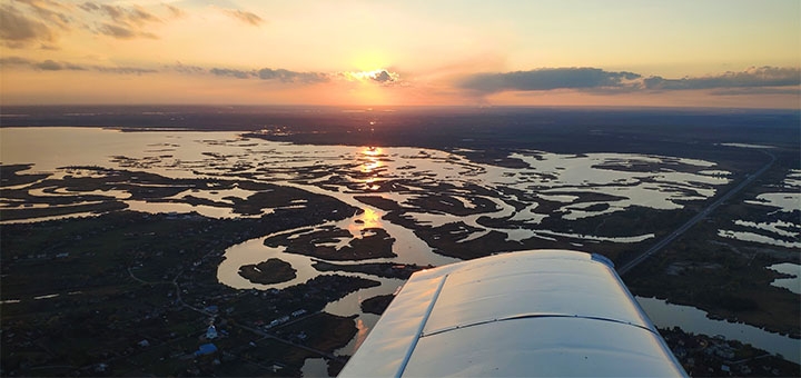 Польоти на літаку Flight over Dnipro в Дніпрі. Зі знижкою.