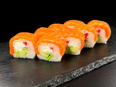 Japanese and Italian restaurant SushiPizza by La Spezia in Sumy. By stock