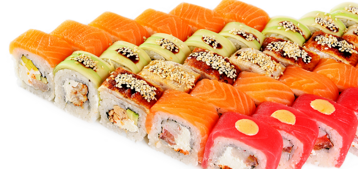 Discounts on sushi from the delivery service Freshtime1