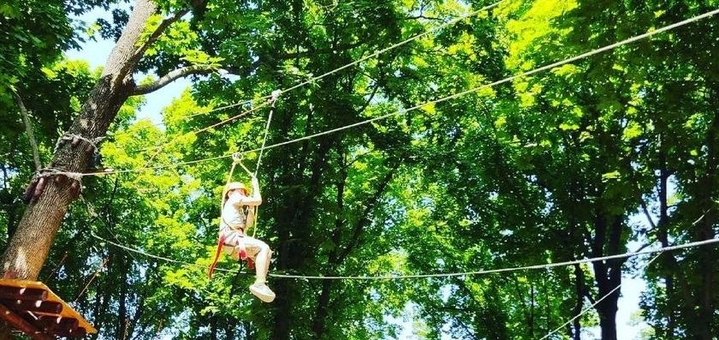 Веревочный парк Monkey Forest в Полтаве, скидки