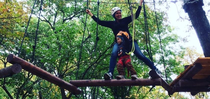 Веревочный парк Monkey Forest в Полтаве, развлечения
