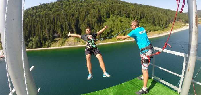 Extreme rest in ukraine adrenaline tower in bukovel from activeday. buy tickets for extreme entertainment at a discount.