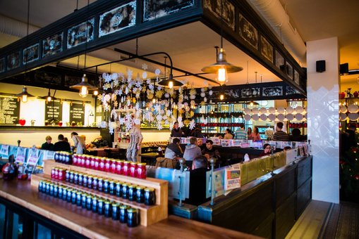 The interior of the restaurant "Compot". Book a table at a discount