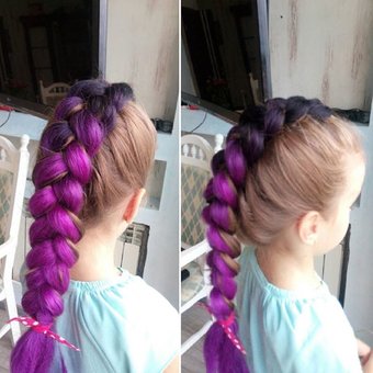 Weaving kanekalon from stylist-make-up artist Irina Kostenko. Sign up for a discount.