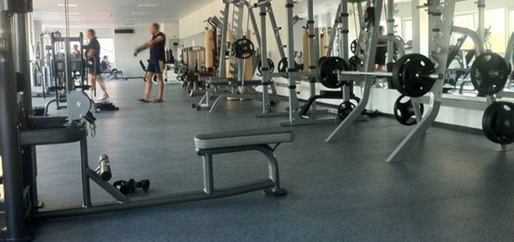 Strength training at the crystal fitness studio
