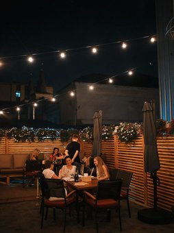 Bar card in the restaurant "Staker's" in the Dnieper. Visit at a discount