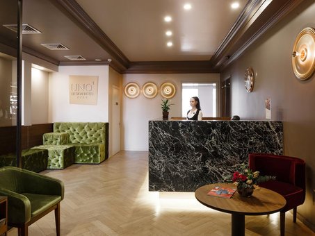 Discount for accommodation in a room at the uno design hotel in odessa