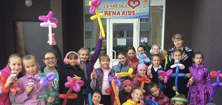 Скидки на посещения занятий в «Arena Kids»