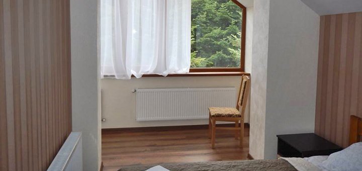Hotel Karpatska Modrina in Migovo. Book rooms at a discount. 10