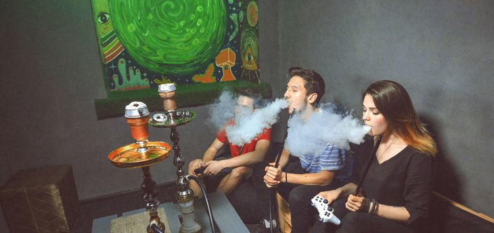 Інтер'єр у кальянній «Hookah nights air» у Києві. Замовити по акції