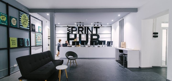 Аренда офисов и конференц залов «MyPrintHub» в Киеве. Арендуйте по акции.